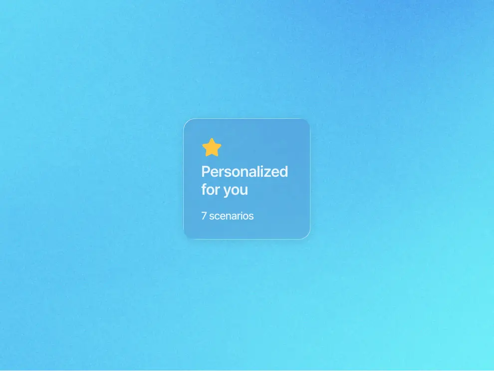 Personalized scenarios